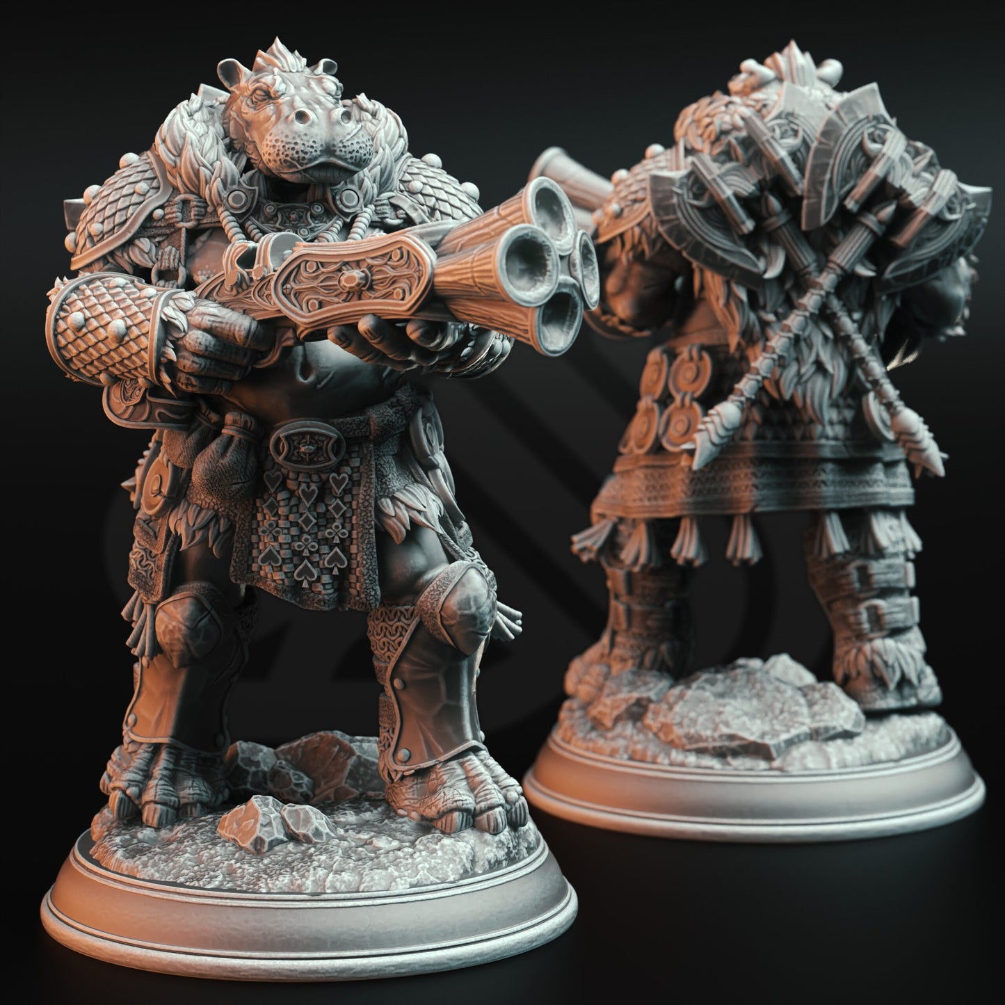 Dragon Hunter - Olamize Beastfolk Hippo Gun Badass
