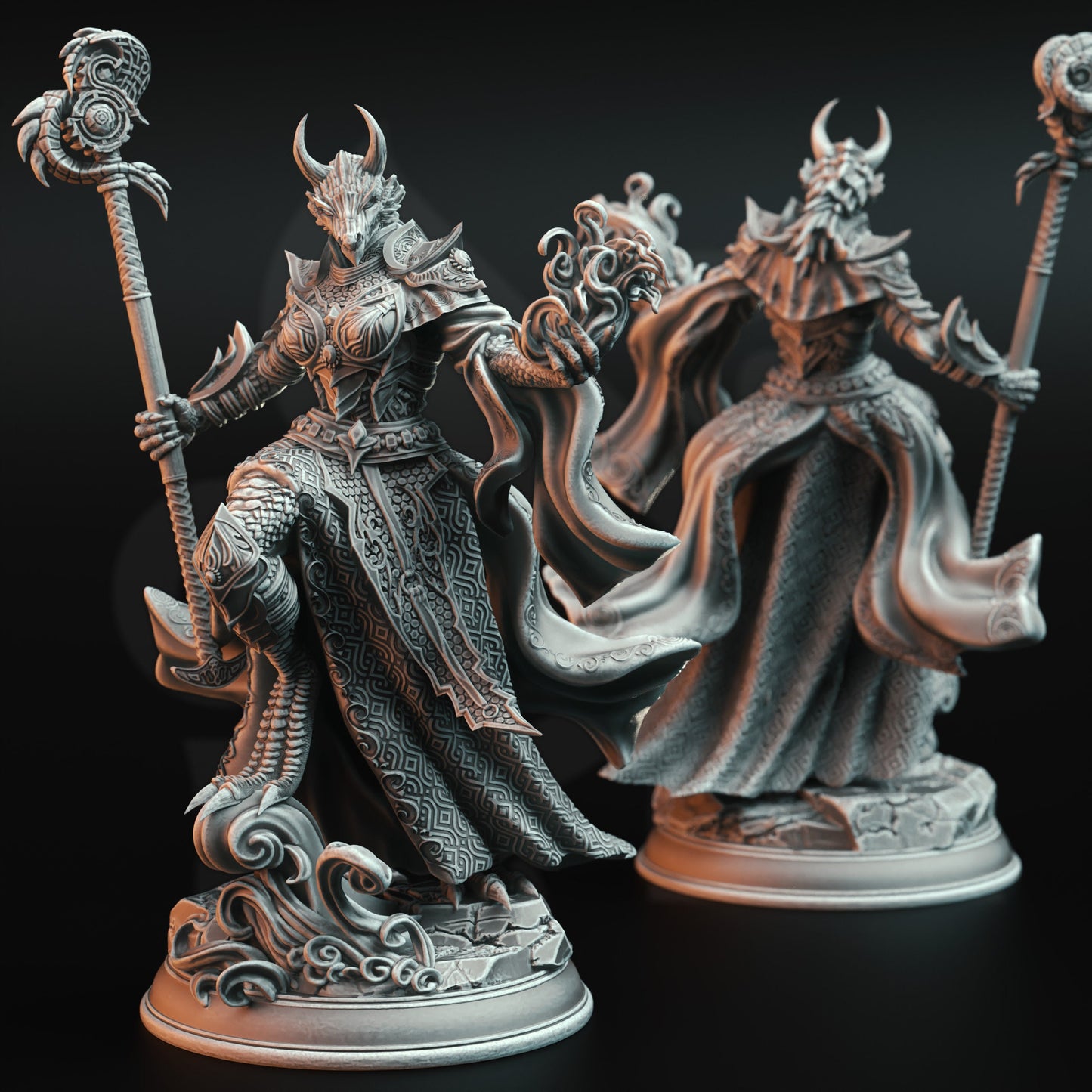Ascended Dragonborn Warlock - Tharvaya Warrior
