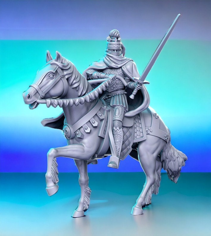 Soth Mounted - knight on horse for dnd figure print 3d miniature miniatures | Gift Idea | Dungeons and Dragons | Tabletop | RN Estudio