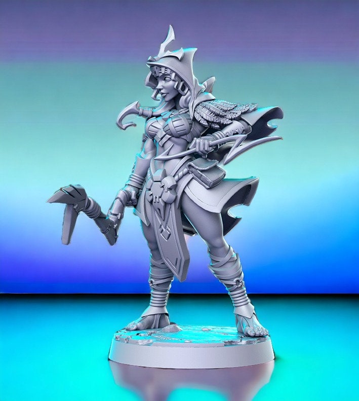 Chercheur de Perte - Guerrier Archer pour figurine DND, miniature 3D à imprimer | Idée cadeau | Donjons et Dragons | Jeux de table | RN Estudio