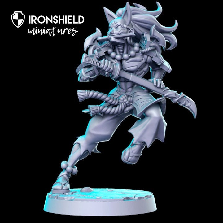 Oni Samurai – Dämonensamurai für DND-Figur, 3D-Miniaturdruck | Geschenkidee | Dungeons and Dragons | Tabletop | RN Estudio