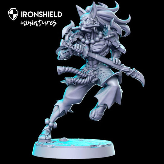 Oni Samurai – Dämonensamurai für DND-Figur, 3D-Miniaturdruck | Geschenkidee | Dungeons and Dragons | Tabletop | RN Estudio