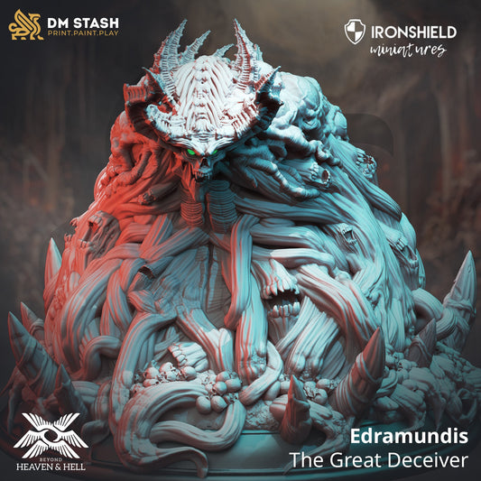 Edramundis – Erzdämon der Täuschung, 12.000 Figur + Basisdruck, 3D-Miniatur, Geschenkidee, Mini | Dungeons & Dragons | Tabletop | DM Stash