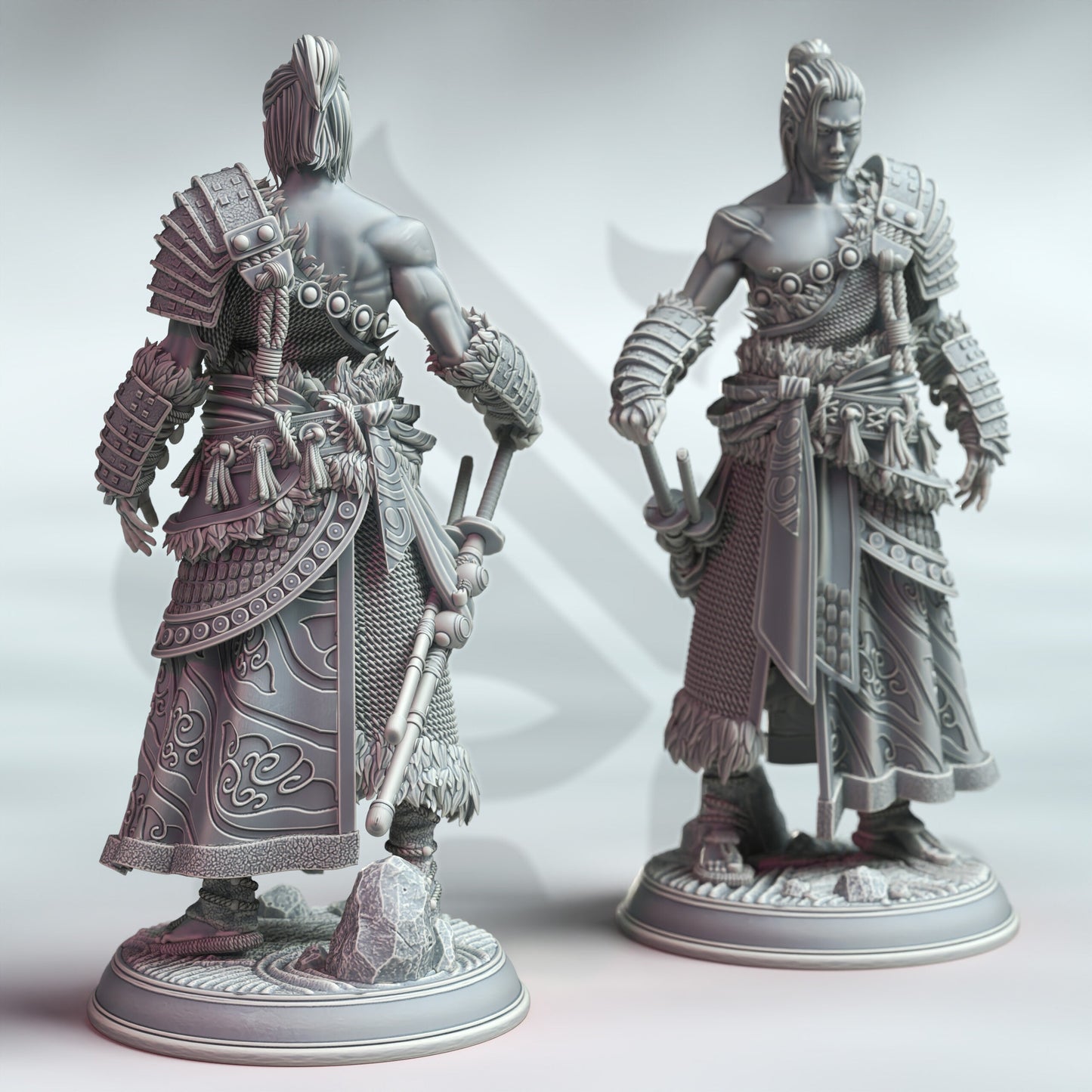 Kaoru Samurai-Kämpfer Beastfolk Maske