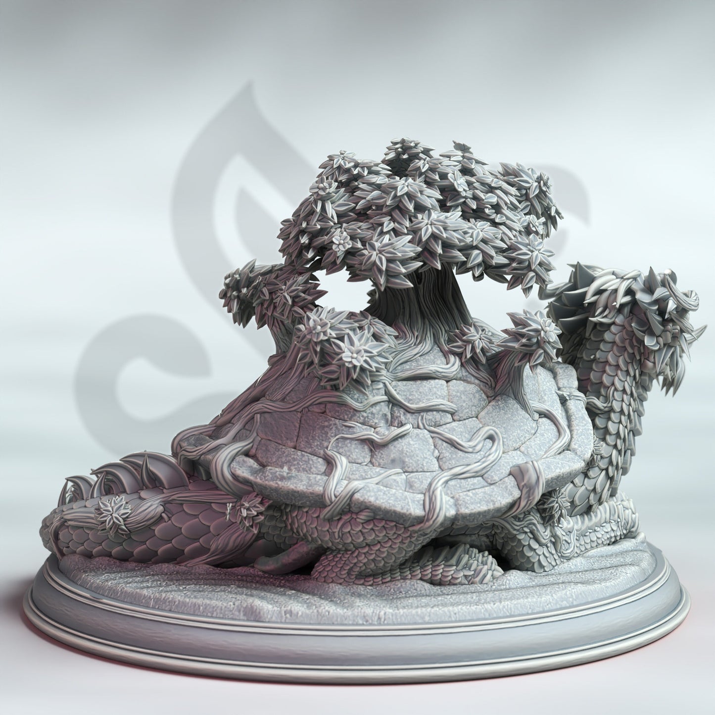 Higashi no Ryuukame - GIANT Eastern Dragon Turtle 12k Figure + Base Print 3D RPG Miniature Gift Idea mini | Dungeons & Dragons | DM Stash