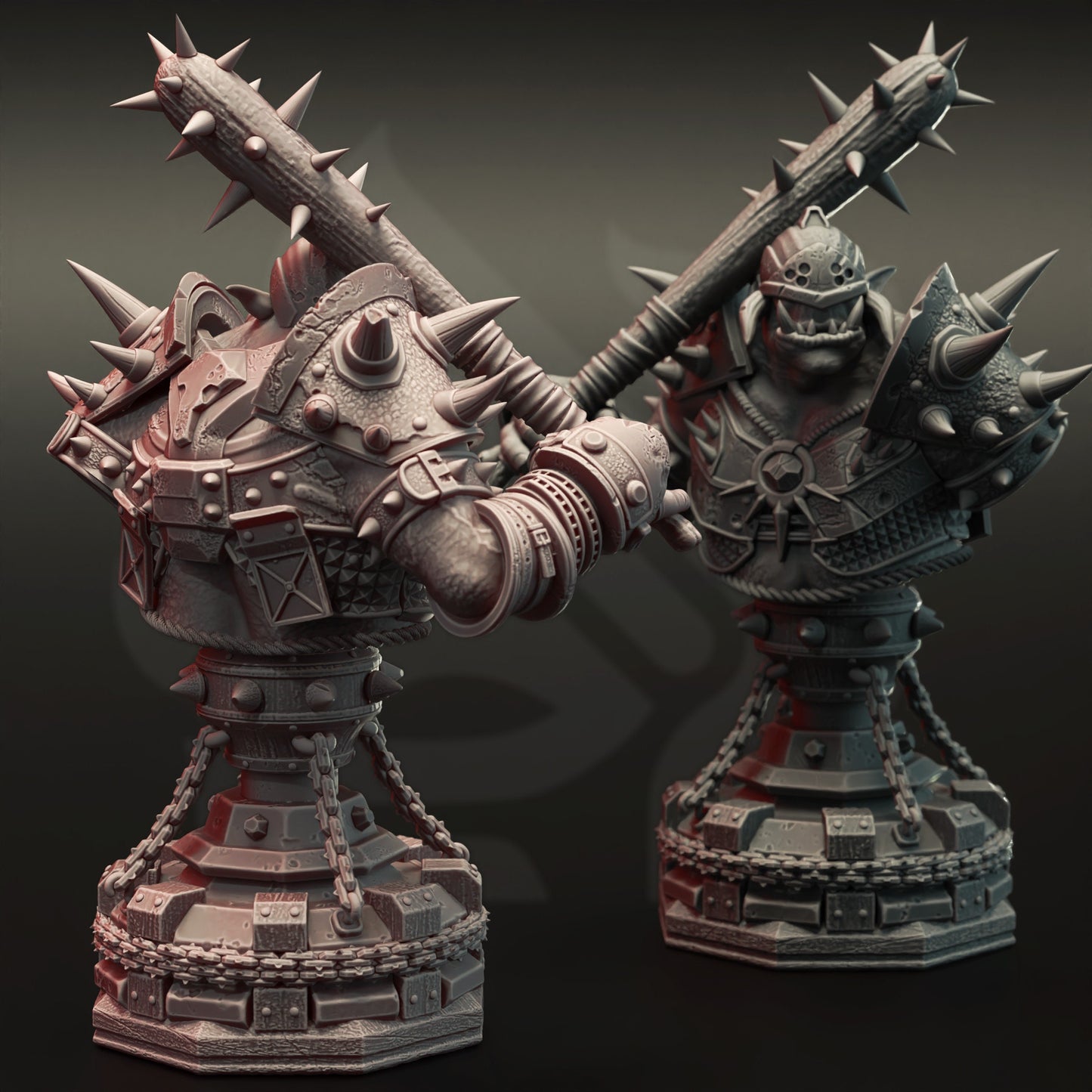 BÜSTE: Ork-Kriegskapitän – Bruz der Basher – 120 mm groß – Figurdruck 3D 12k Miniatur Geschenkidee | Dungeons and Dragons | Tabletop | DM Stash