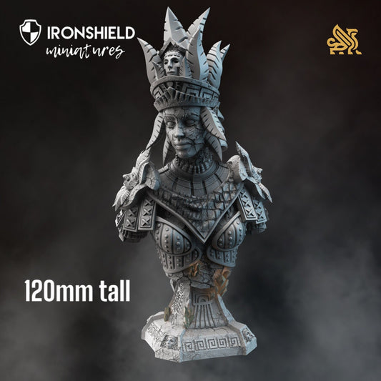 BÜSTE Earth Genasi Geomancer – 120 mm hoch – Ruby Silt Figur Druck 3D 12k Miniatur Geschenkidee | Dungeons and Dragons | Tabletop | DM Stash
