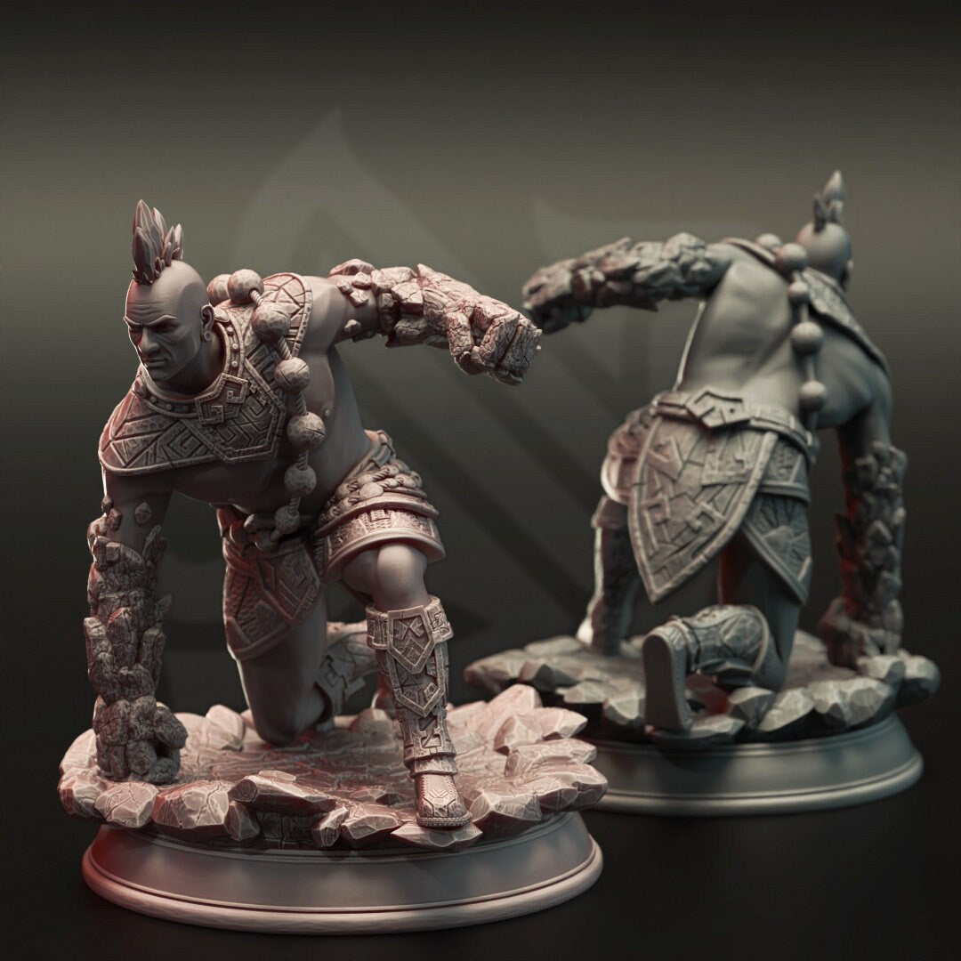Earth Genasi Brawler Fighte Monk Vanguard Markus