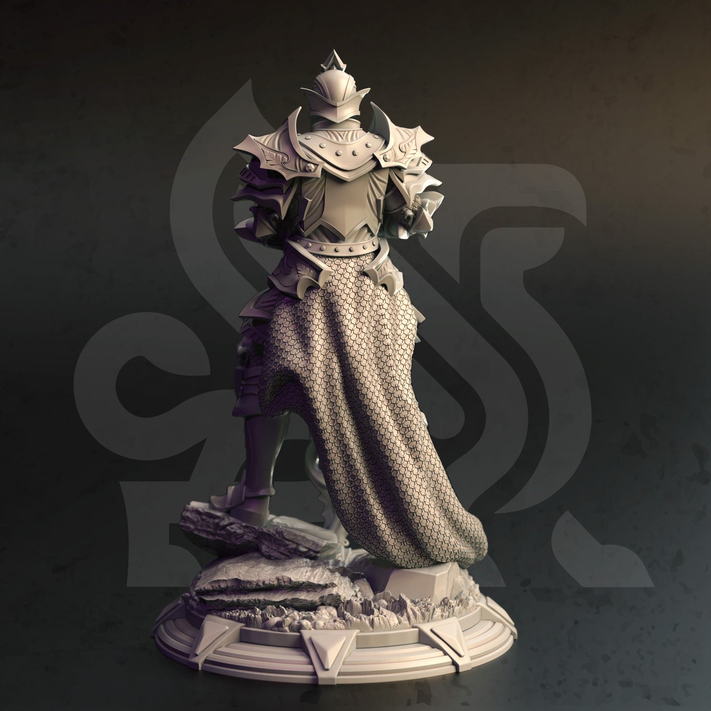 Arcane Paladin – Teverys-Figur 12.000 + Basisdruck 3D-RPG-Miniatur-Geschenkidee Mini | Dungeons & Dragons | Tabletop | DM Stash