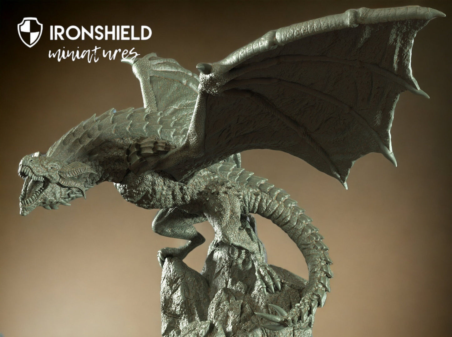 Tiamat - Grand Dragon des Eaux Profondes, figurine géante + socle, impression 3D, miniature 12k, idée cadeau | Donjons & Dragons | Jeux de société | RN EStudio