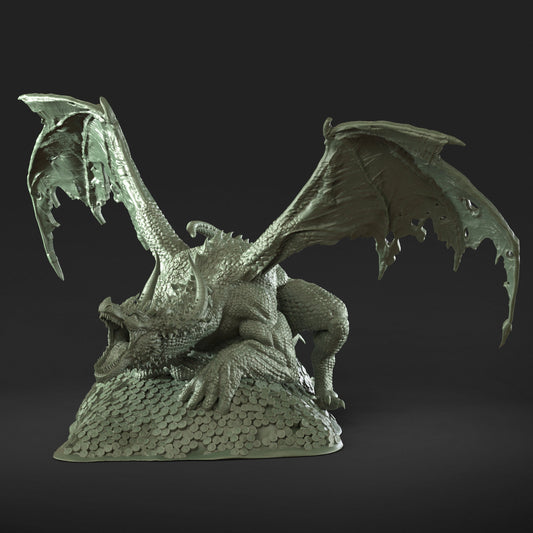 Codicious Dragon – RIESENfigur 12.000 + Basisdruck 3D-RPG-Miniatur-Geschenkidee Mini | Dungeons & Dragons | Tabletop | DM Stash