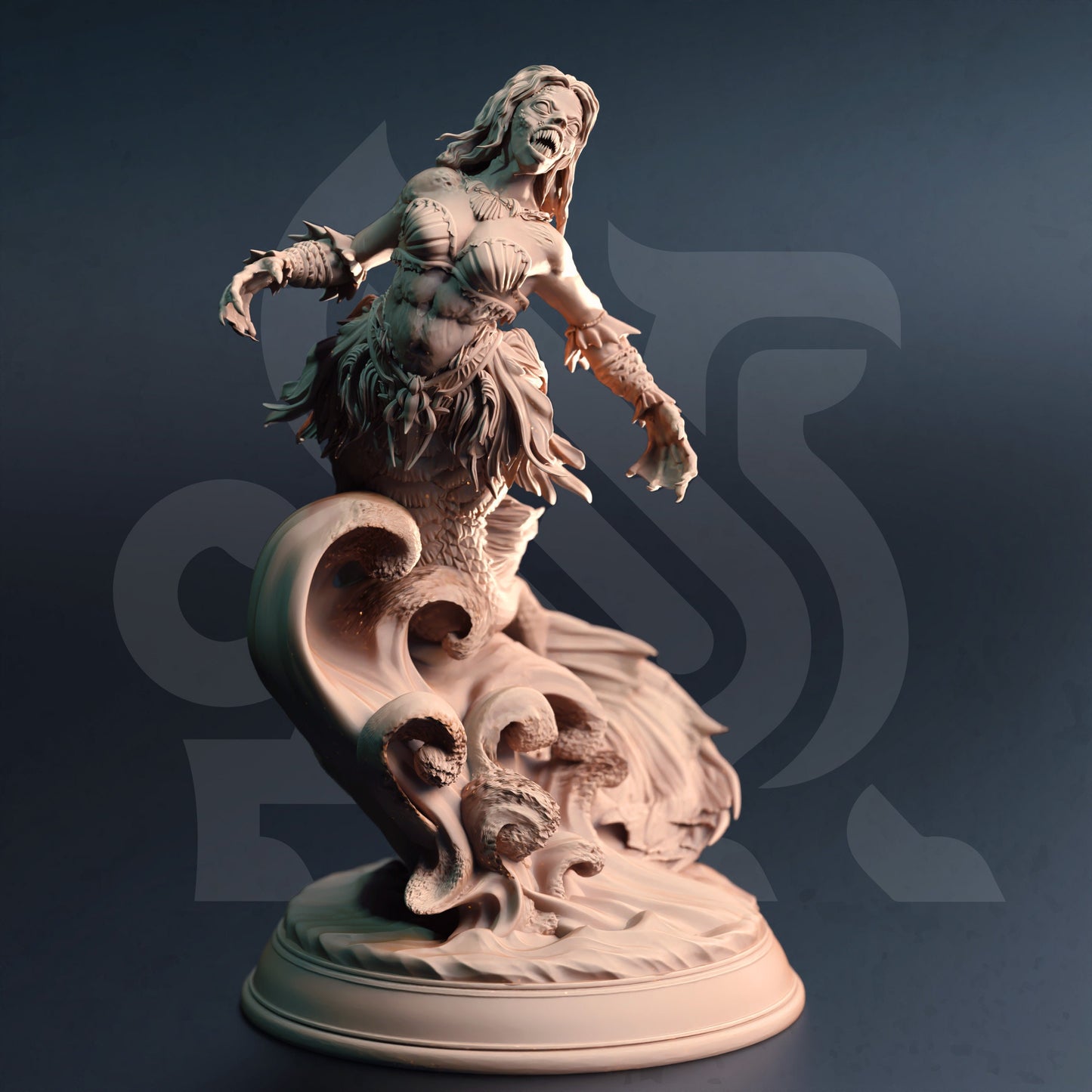 Deep Sea Sirens – Dyriani-Figur 12.000 + Basisdruck 3D-RPG-Miniatur-Geschenkidee Mini | Dungeons & Dragons | Tabletop | DM Stash