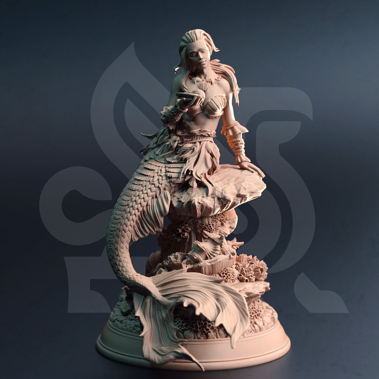 Deep Sea Sirens – Dyriani-Figur 12.000 + Basisdruck 3D-RPG-Miniatur-Geschenkidee Mini | Dungeons & Dragons | Tabletop | DM Stash