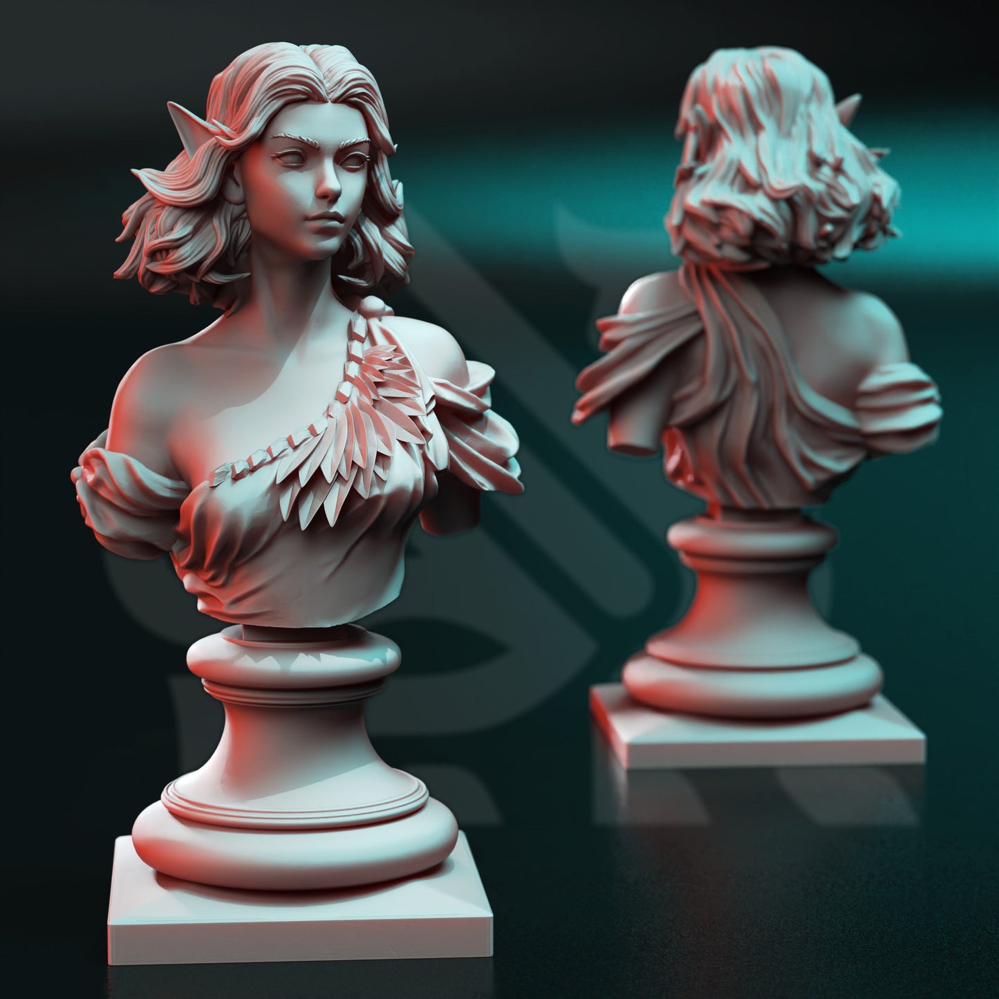 BÜSTE Cesedra – 120 mm hoch – Engel der Liebe – Figurdruck 3D 12k Miniatur Geschenkidee | Dungeons and Dragons | Tabletop | DM Stash