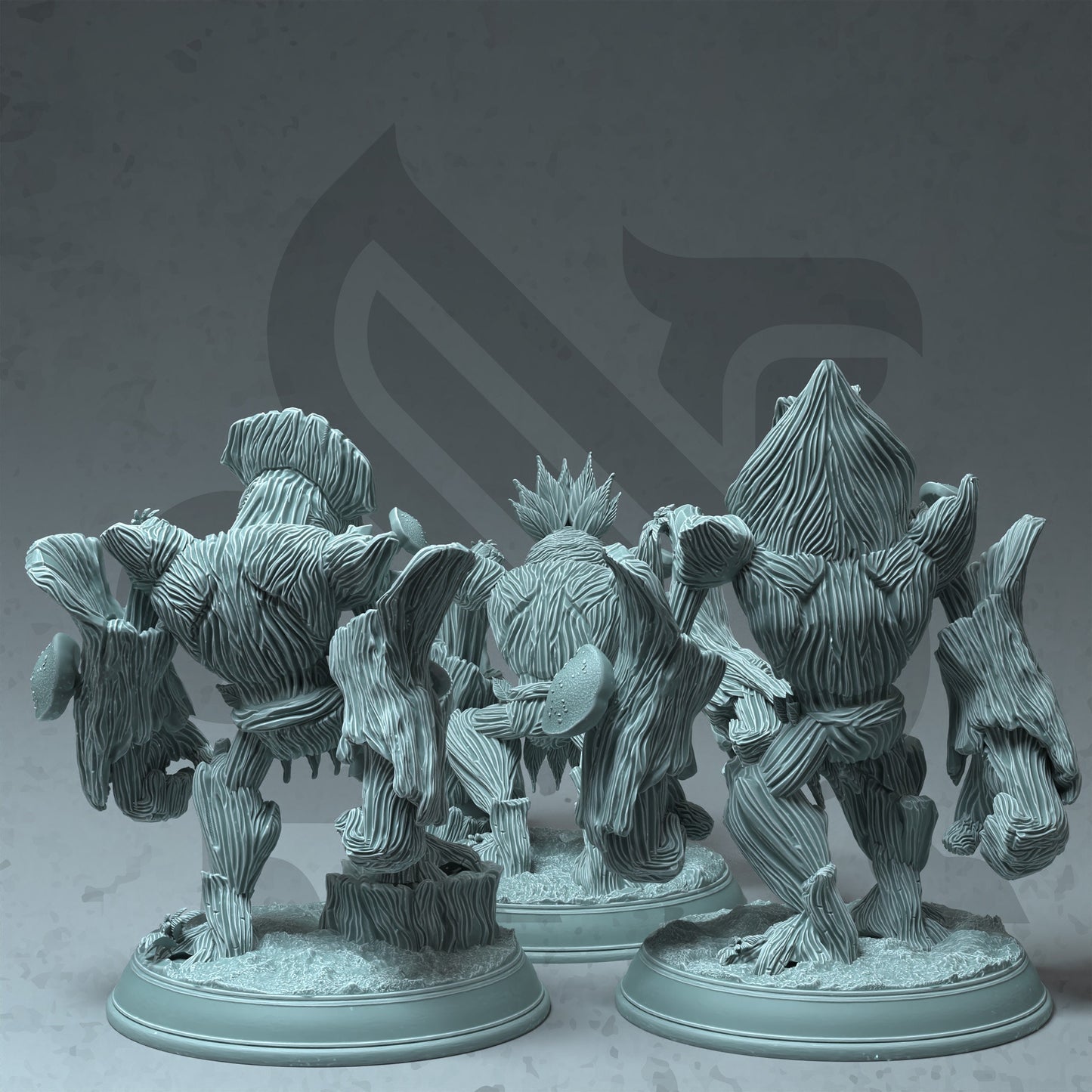 Trio aus Treant-Setzlingen – Volys-Figur + Sockeldruck 3D 12k Dnd Miniatur Geschenkidee Mini | Dungeons & Dragons | Tabletop | DM Stash