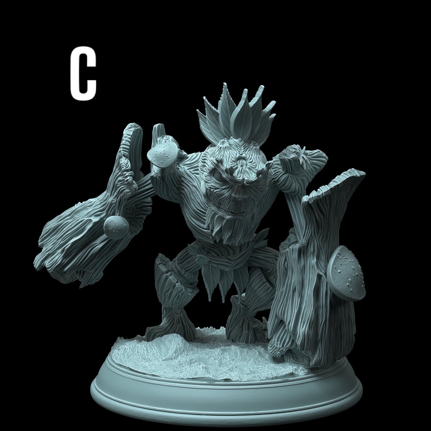 Trio aus Treant-Setzlingen – Volys-Figur + Sockeldruck 3D 12k Dnd Miniatur Geschenkidee Mini | Dungeons & Dragons | Tabletop | DM Stash