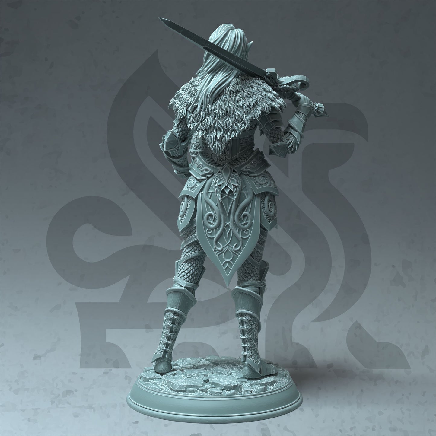 Fey Elf Weibliche Paladin Kämpfer Druide - Celathyn