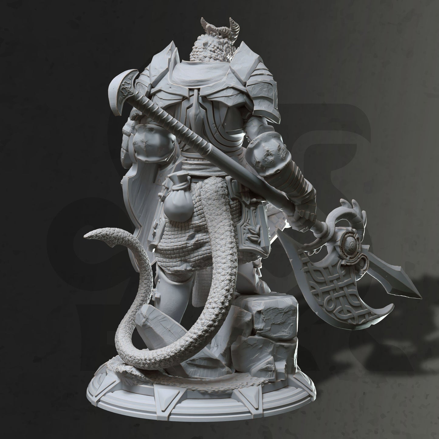 Tiervolk Drachenvolk Ritter Tharvischer Kämpfer