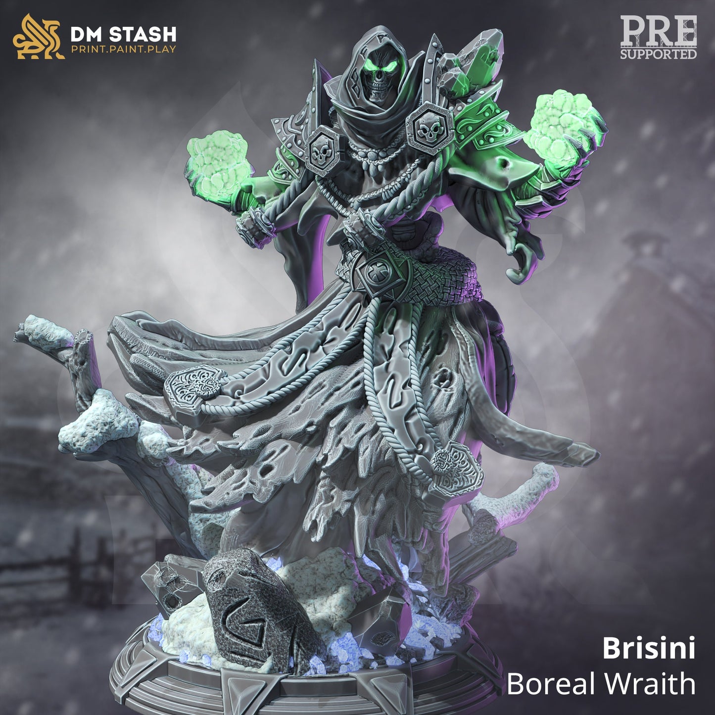 Dark Wraith Lich - Brisini Undead Monster