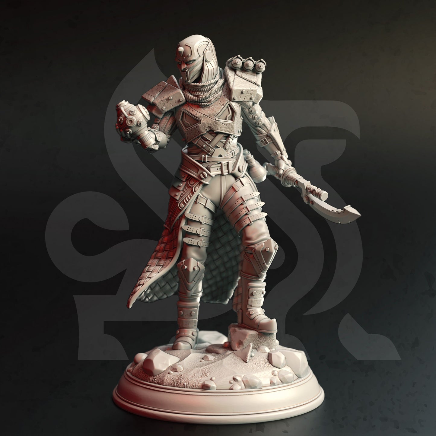 Warforged Artificer – Aeus Invictus-Figur 12.000 + Basisdruck 3D-RPG-Miniatur-Geschenkidee Mini | Dungeons & Dragons | Tabletop | DM Stash