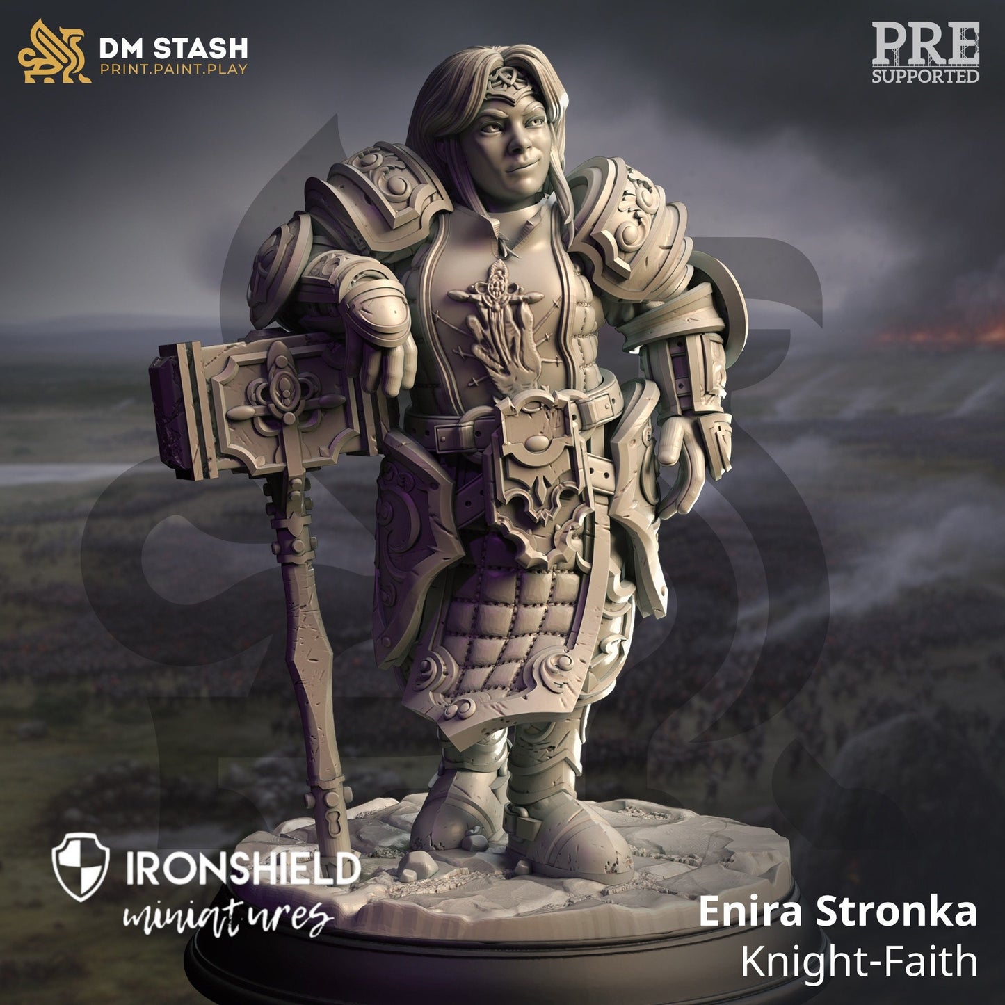 Dwarf Conquest Paladin Knight Cleric - Enira