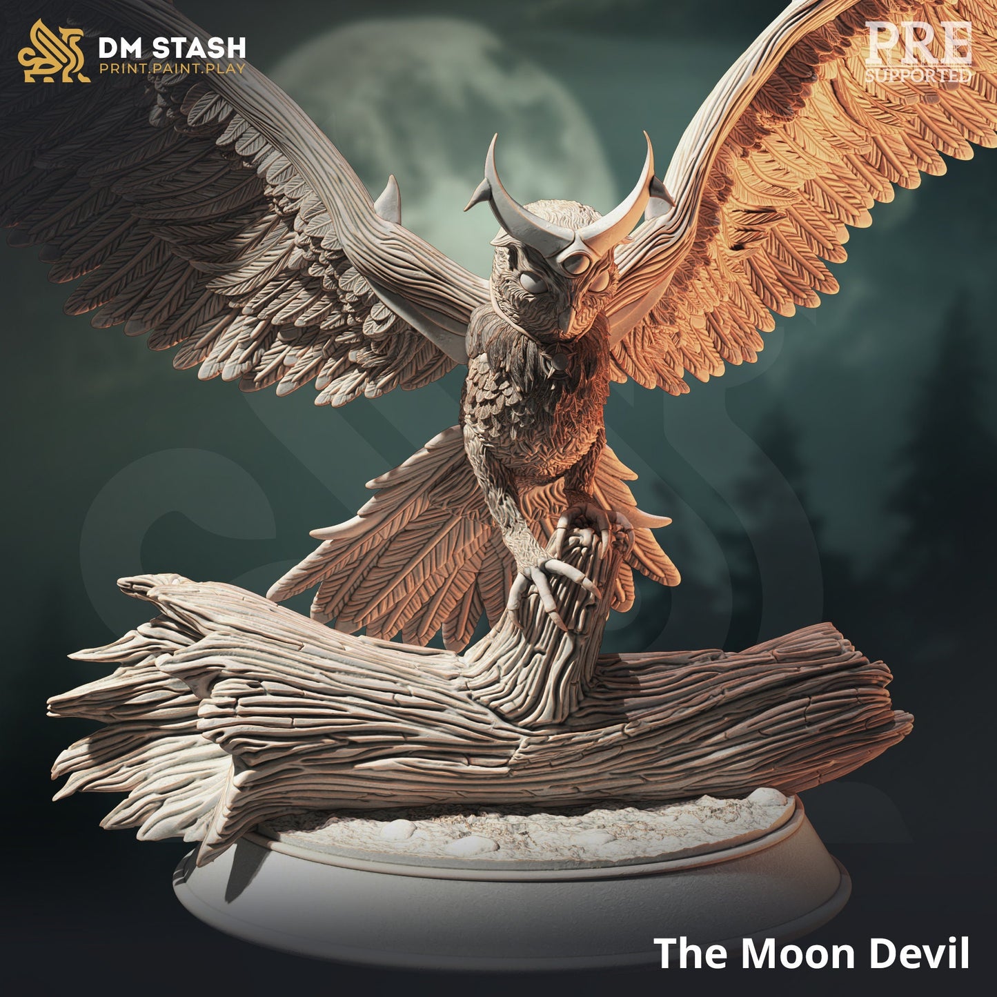 Great Owl Spirit Fey Beast - The Moon Devil