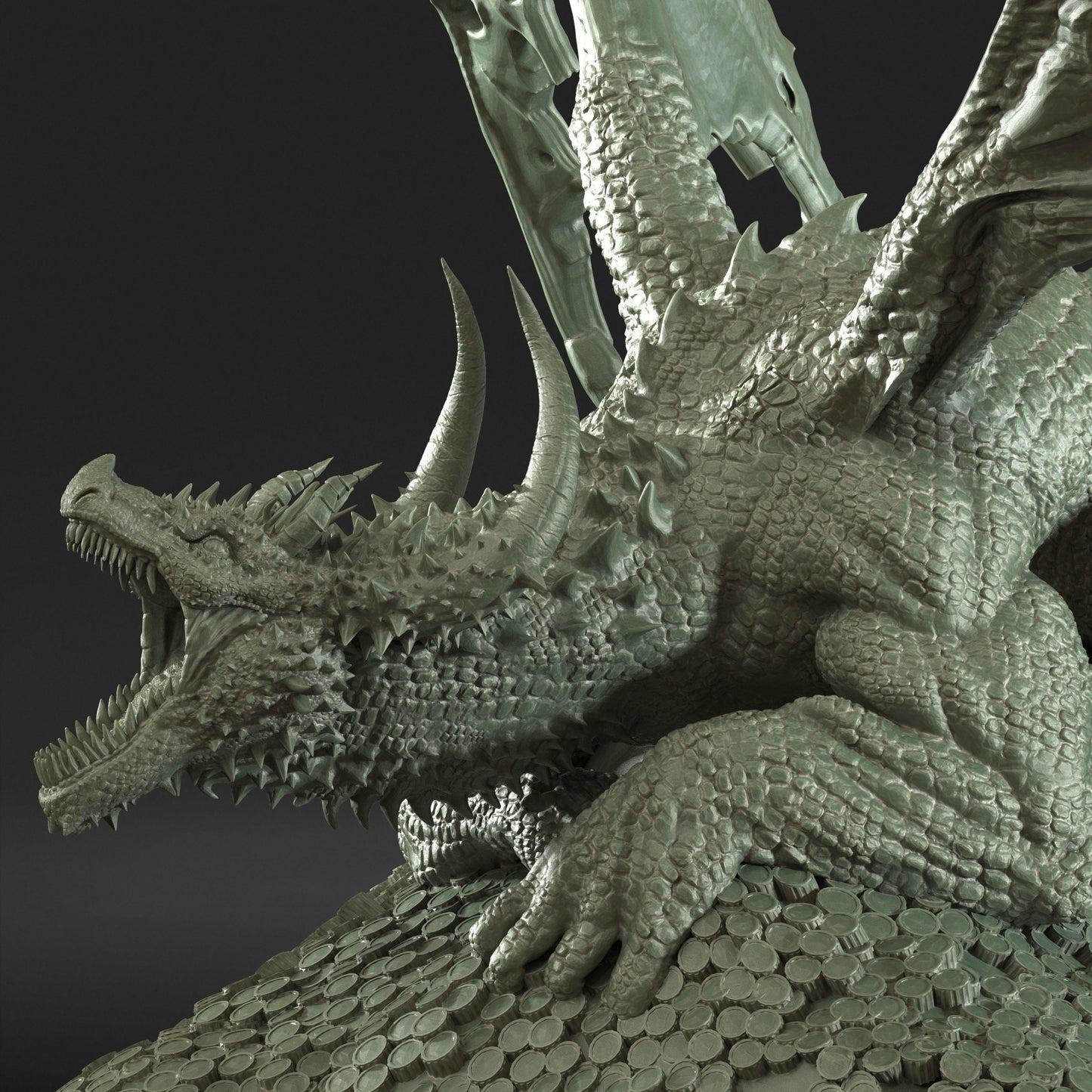 Codicious Dragon – RIESENfigur 12.000 + Basisdruck 3D-RPG-Miniatur-Geschenkidee Mini | Dungeons & Dragons | Tabletop | DM Stash