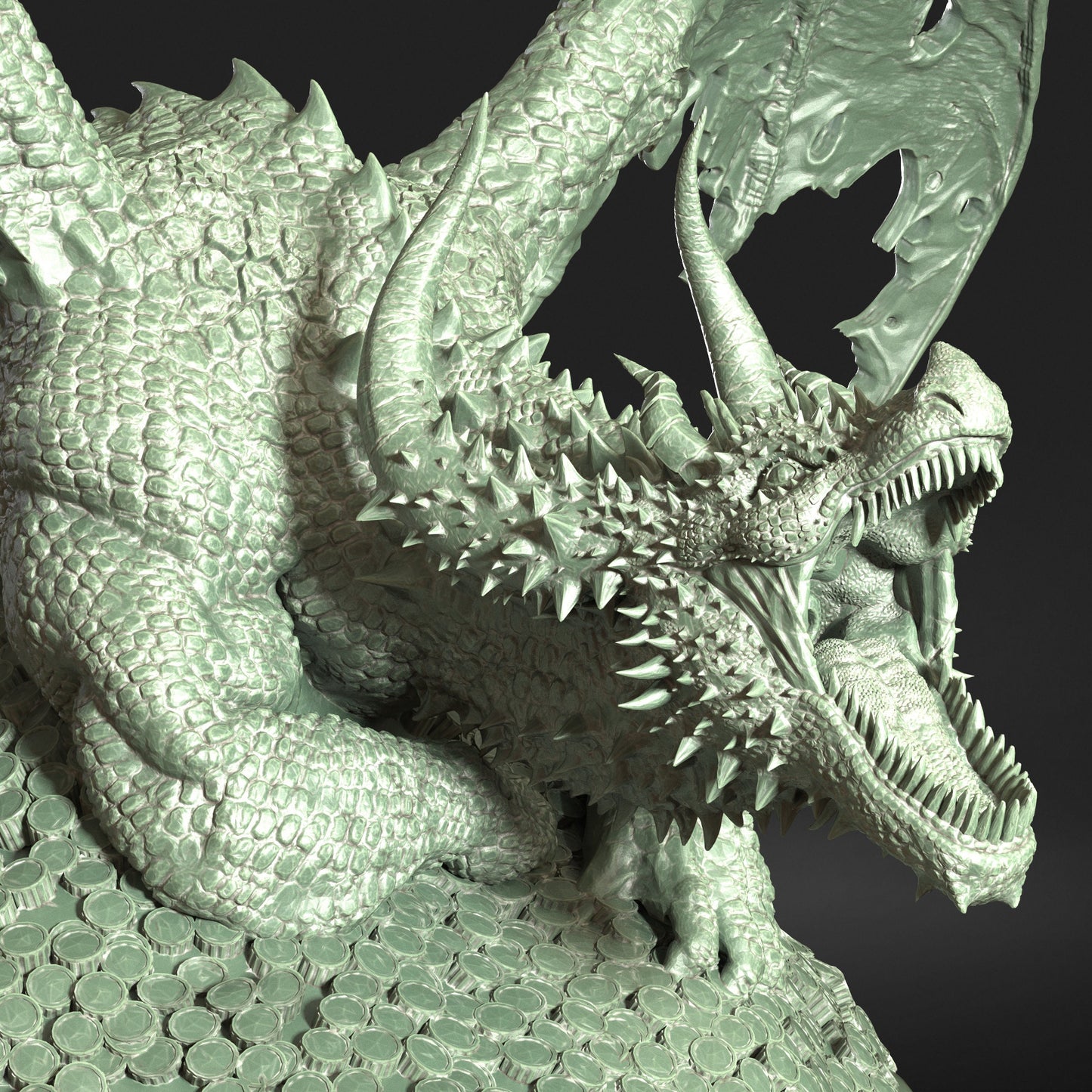 Codicious Dragon – RIESENfigur 12.000 + Basisdruck 3D-RPG-Miniatur-Geschenkidee Mini | Dungeons & Dragons | Tabletop | DM Stash