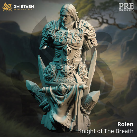 BÜSTE - Elven Eldritch Knight - Rolen - 120 mm groß - Figurdruck 3D 12k Miniatur Geschenkidee | Dungeons and Dragons | Tabletop DM Stash