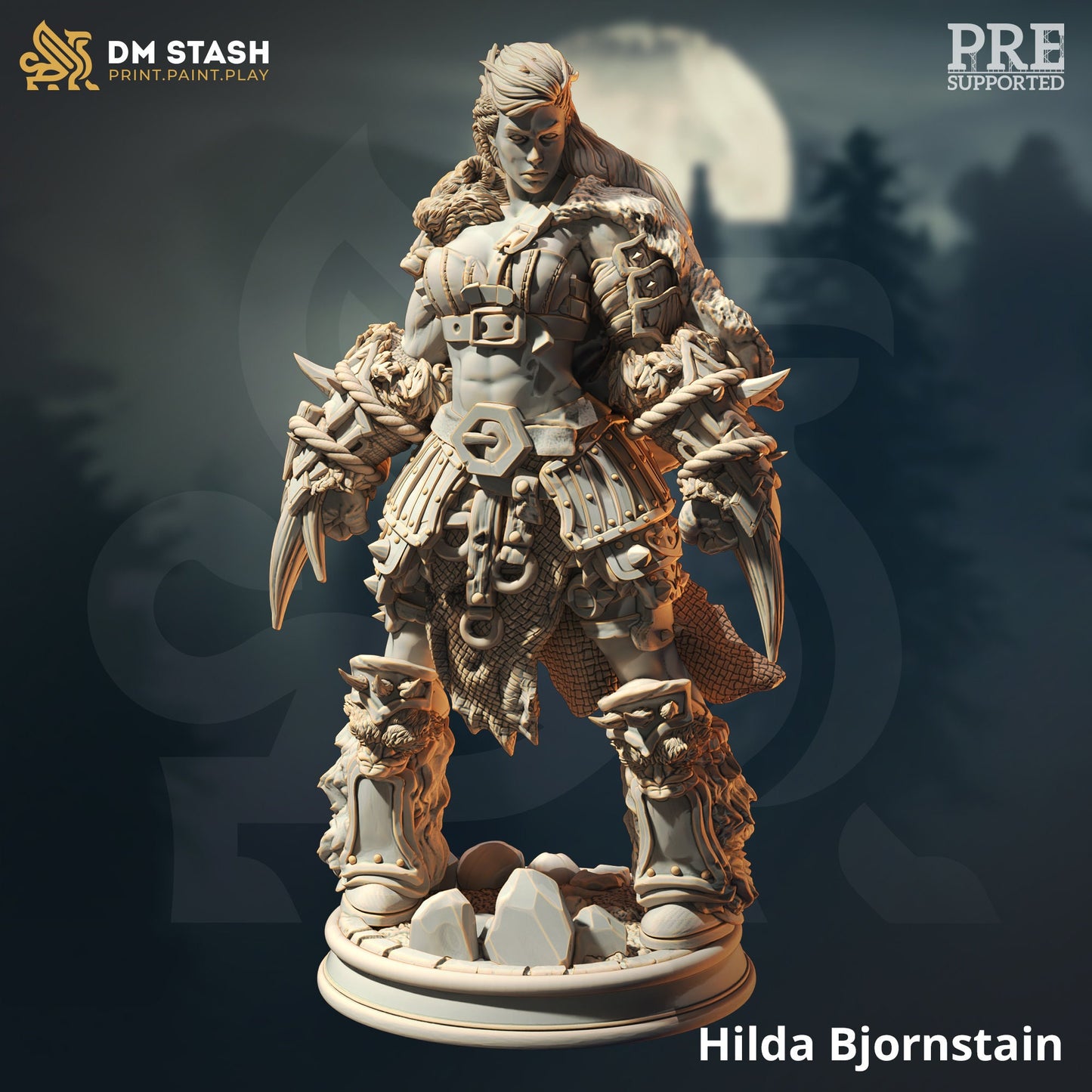 Menschlicher Kämpfer-Barbar - Hilda Bjornstain
