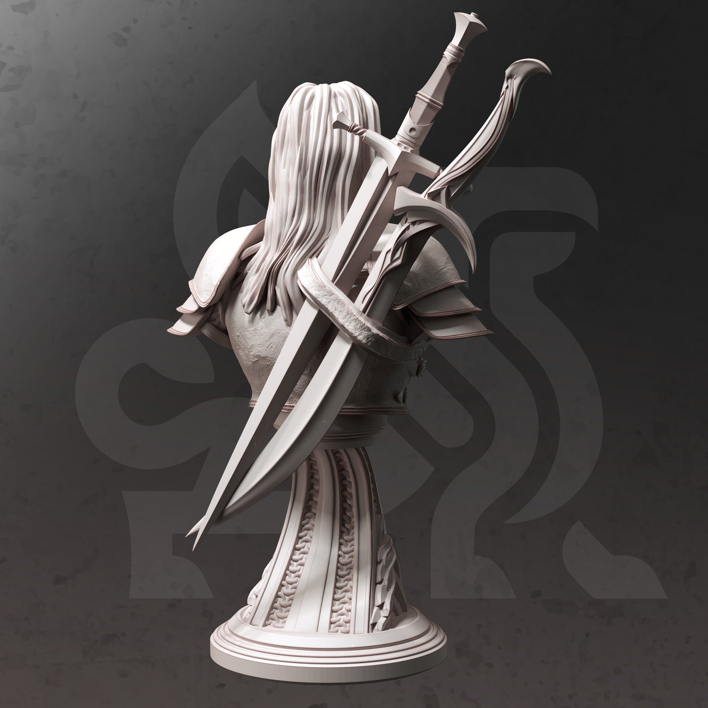 Buste - Jeune Maître Chasseur de Sang - Lina Vixine 120 mm de haut - Figurine 3D 12k miniature Idée cadeau | Donjons et Dragons | Coffret de DM sur table