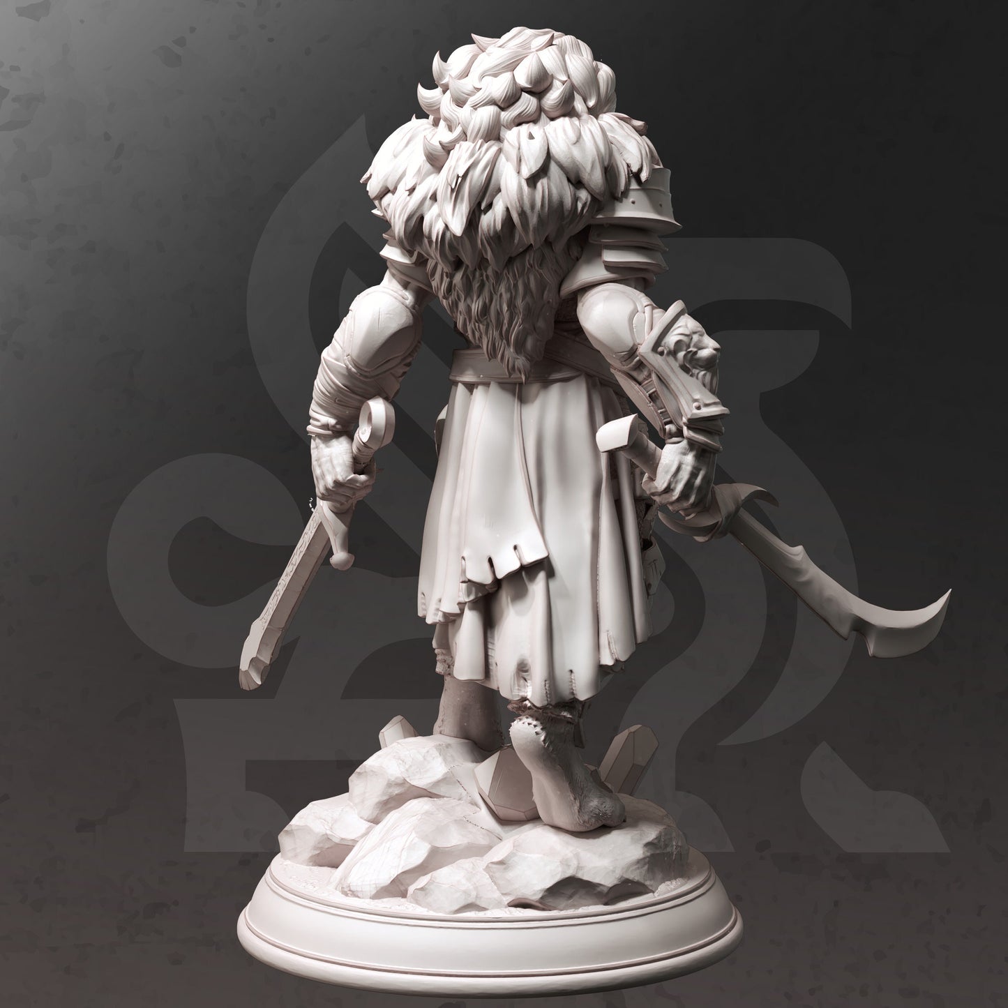 Kiz Ai'er Beastfolk Lion Barbarian Hex hunter