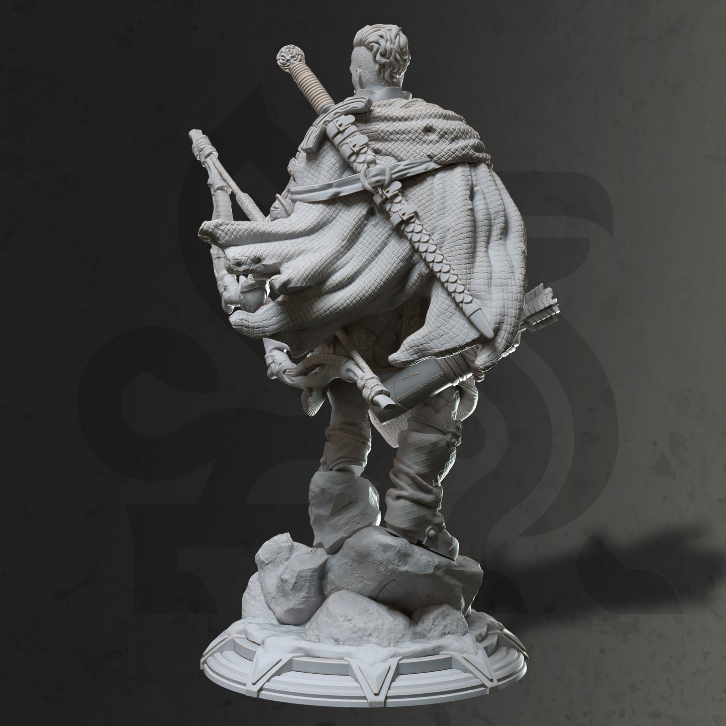 Northern Ranger – Viktor Trine Archer Figur + Sockeldruck 3D 12k Dnd Miniatur Geschenkidee Mini | Dungeons & Dragons | Tabletop | DM Stash
