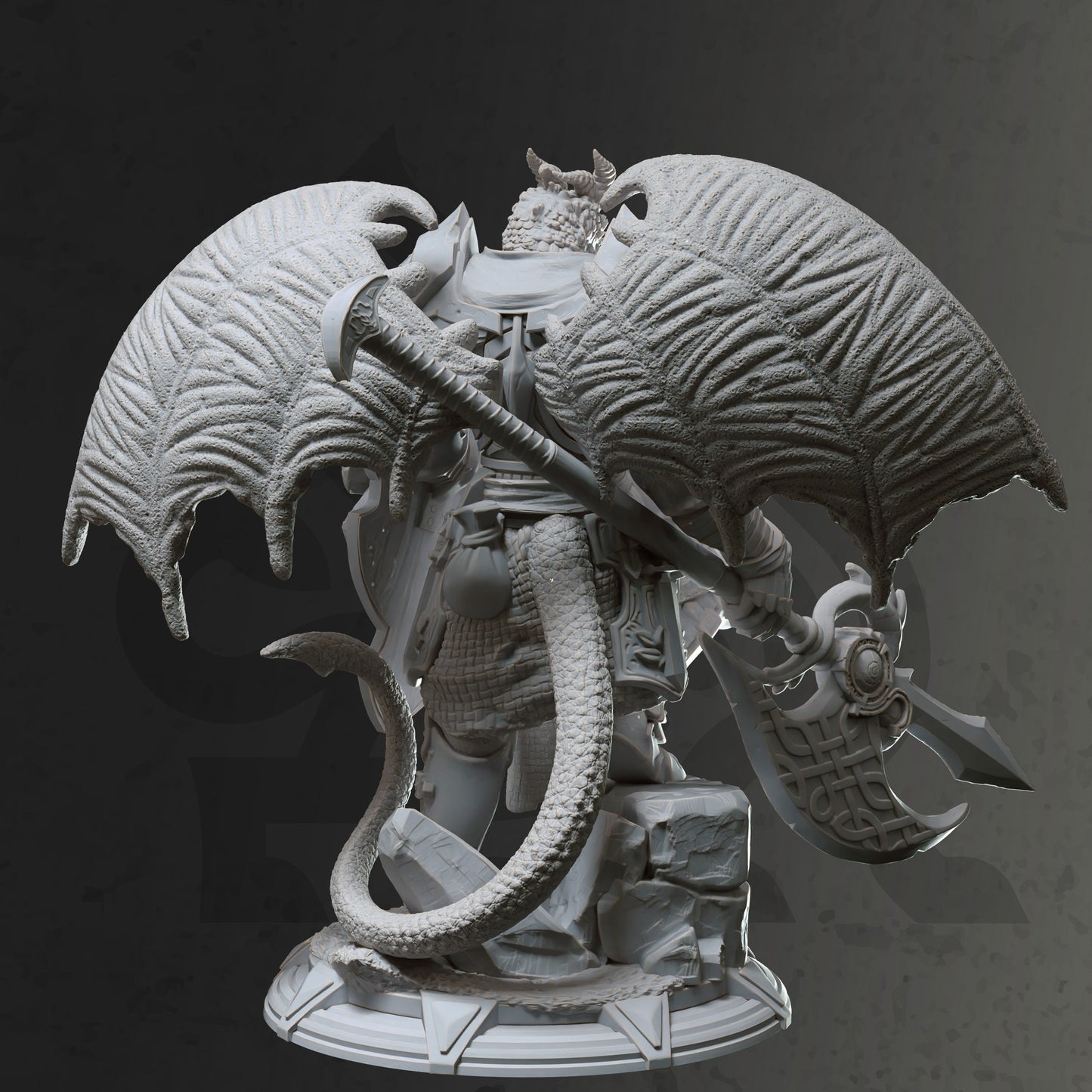 Tiervolk Drachenvolk Ritter Tharvischer Kämpfer