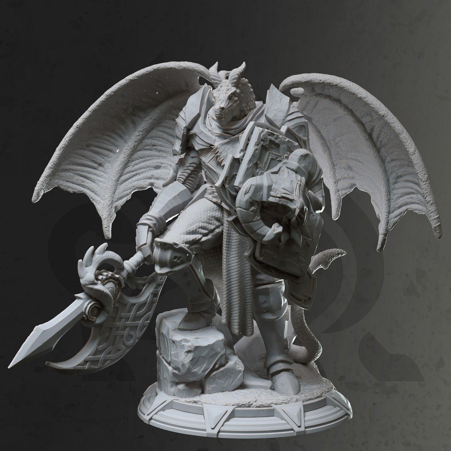 Tiervolk Drachenvolk Ritter Tharvischer Kämpfer