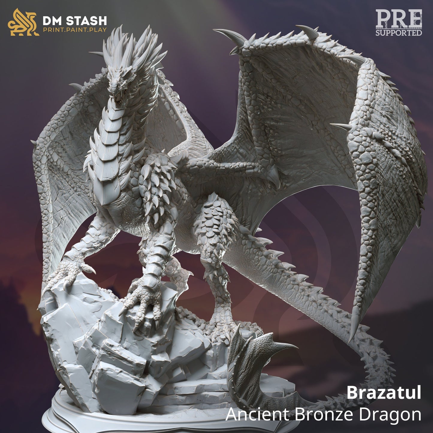 Ancient Bronze Dragon - Brazatul GIGANT