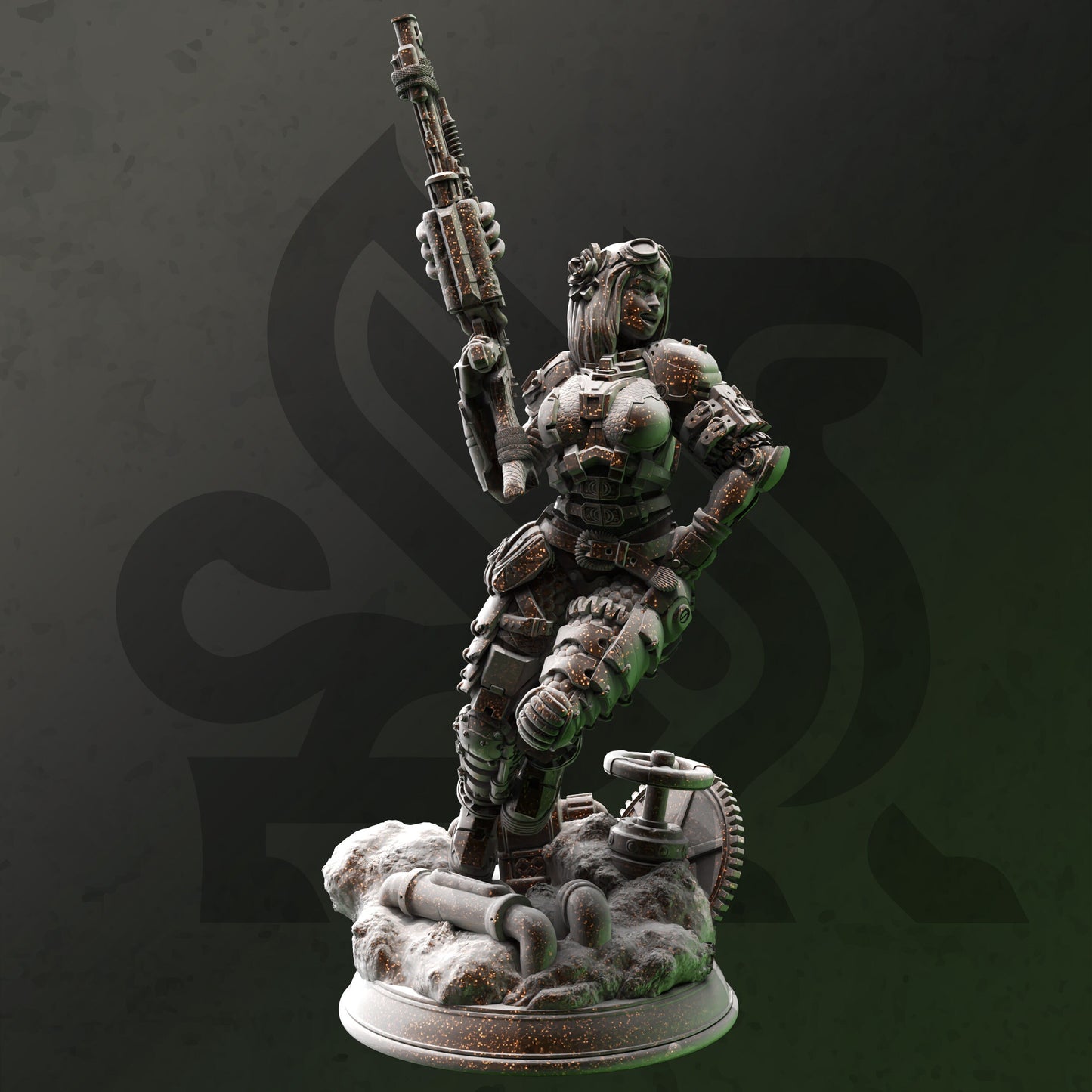 Gefiederter Elfen-Erzdruide - Zarbaeth-Figur mit Sockeldruck 3D 12k Miniatur Geschenkidee Mini | Dungeons & Dragons | Tabletop DM Stash