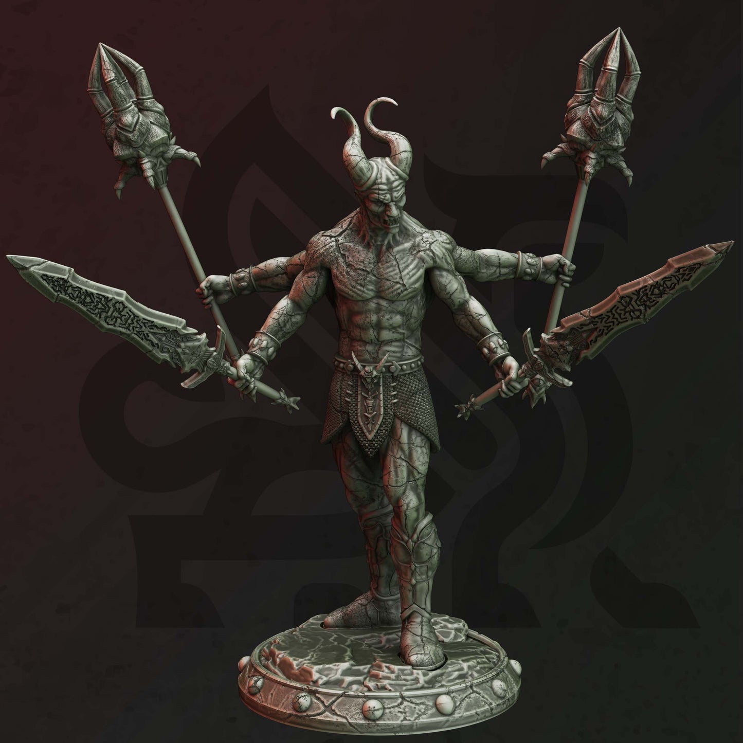 Tiranite Obsidian Demon Fiend Devil Monster