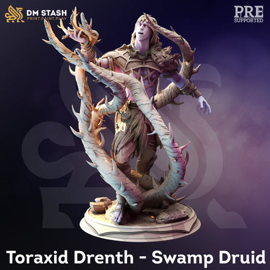 Drow Swamp Spider Druid - Toraxid Figur 12k + Base Print 3D RPG Miniatur Geschenkidee Mini | Dungeons & Dragons | Tabletop | DM Stash