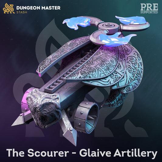 Elfen-Gleve-Artillerie – Die Scourer-Waffenfigur, 12.000 Druck, 3D-RPG-Miniatur, Geschenkidee, Mini | Dungeons & Dragons Tabletop DM Stash