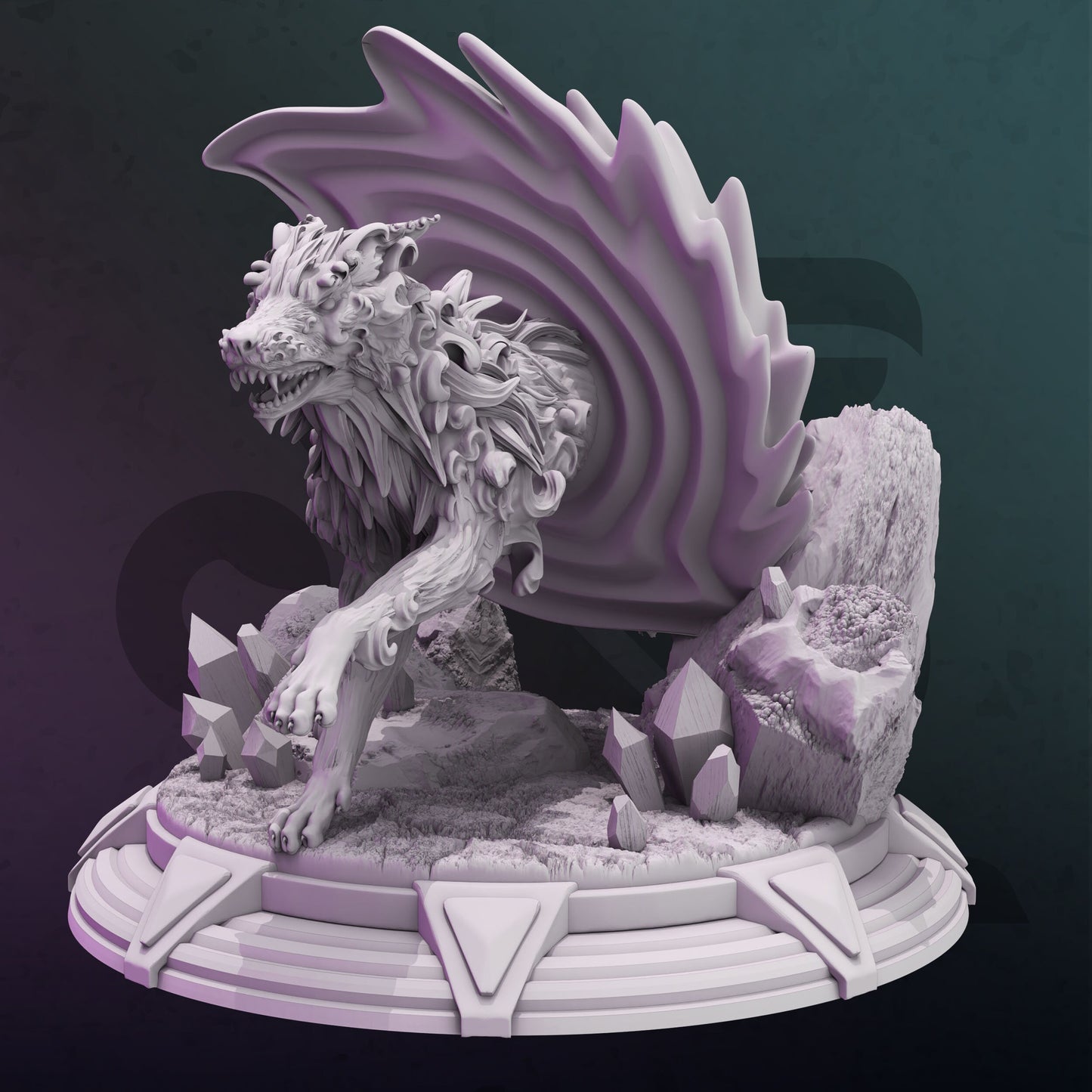 Portail Blink Hound - Loup créature mystique hyane