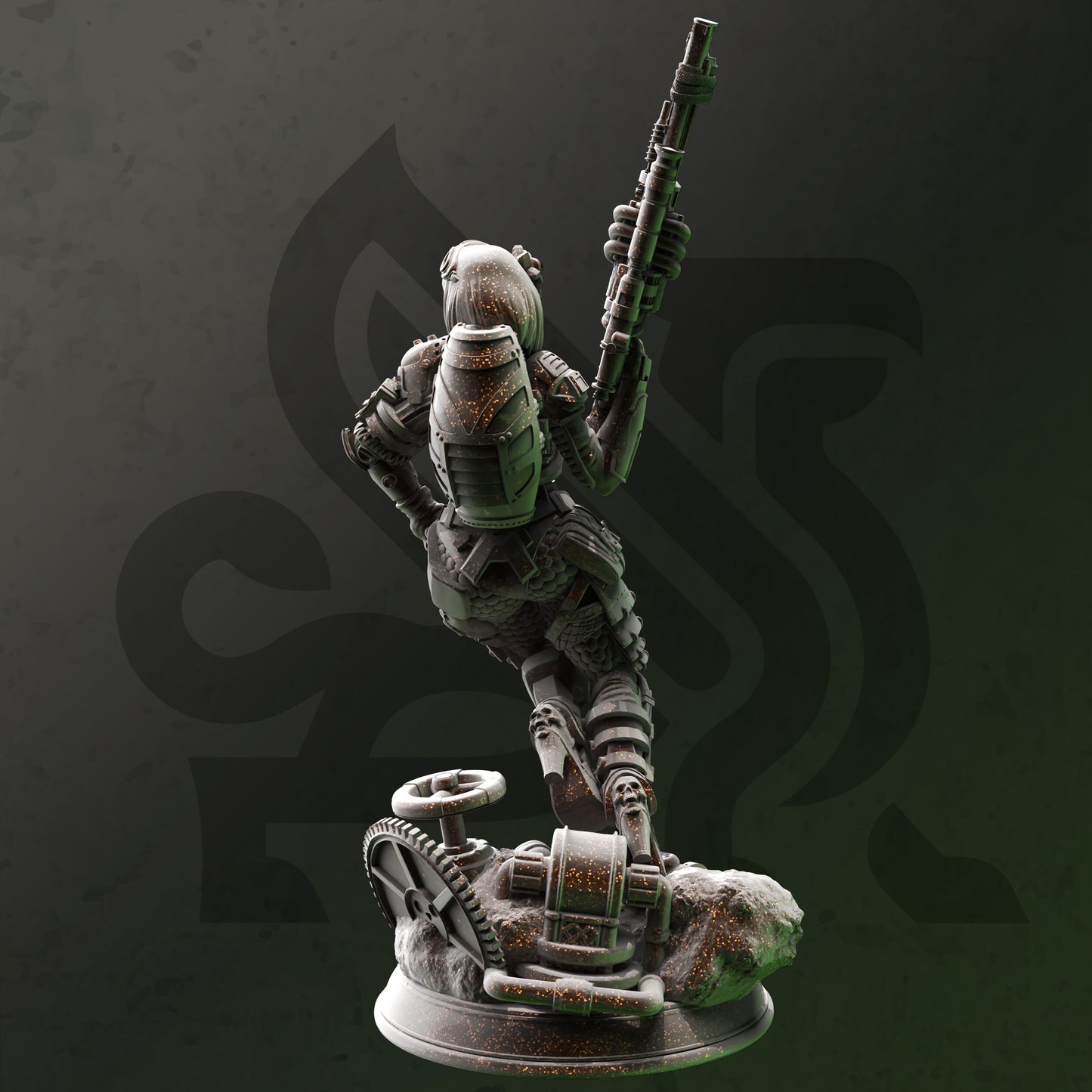 Gefiederter Elfen-Erzdruide - Zarbaeth-Figur mit Sockeldruck 3D 12k Miniatur Geschenkidee Mini | Dungeons & Dragons | Tabletop DM Stash