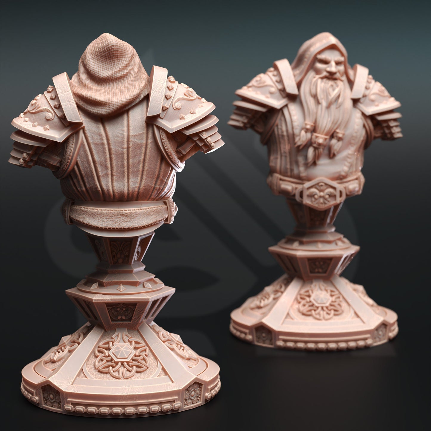 BÜSTE - Zwergenlebenskleriker - Tors of Delvdor 120 mm große Figur Druck 3D 12k Miniatur Geschenkidee Dungeons and Dragons Tabletop DM Stash