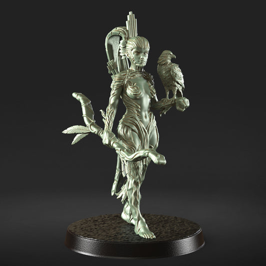 Drixa – Elfenbogenschützin-Figur 12.000 + Sockel + BONUS-Druck 3D-RPG-Miniatur-Geschenkidee Mini | Dungeons & Dragons | Tabletop | RN Estudio
