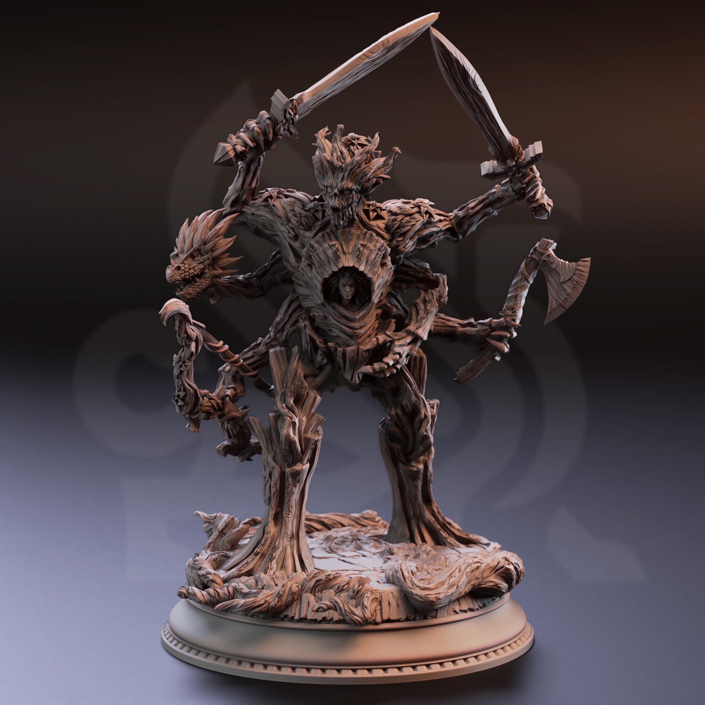 Hybride Dryade Treant - Guerrier de la forêt de Verda