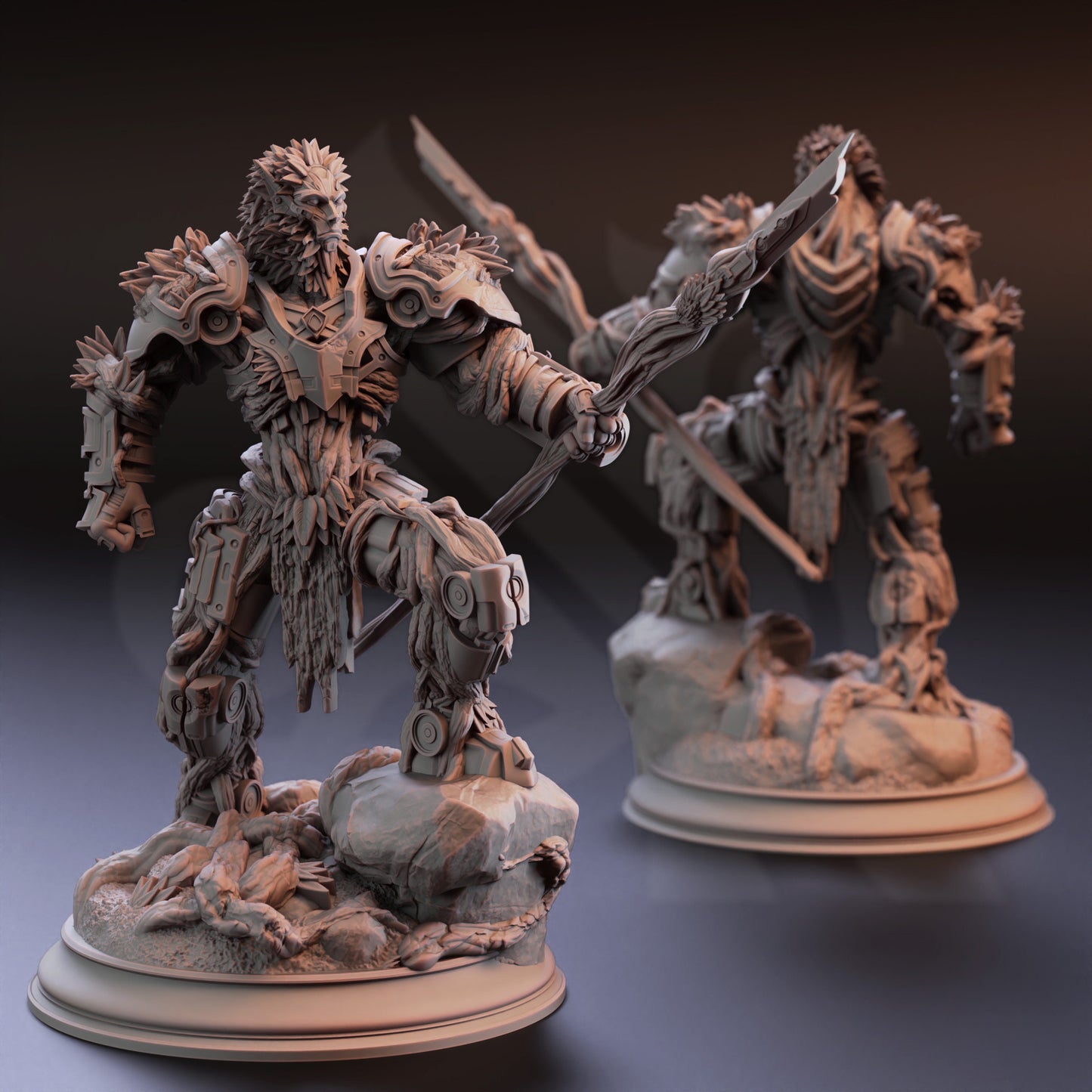 Warforged Druid - Myrion Stoneheart Warrior Beastfolk