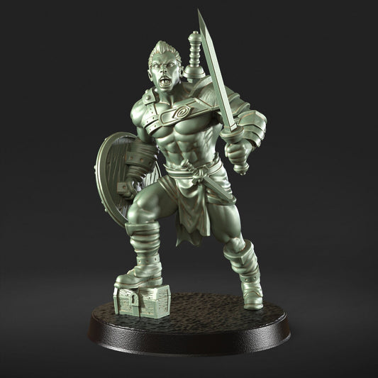 Espartaco – Römischer Schwertkämpfer-Soldat, Figur 12.000 + Sockeldruck, 3D-RPG-Miniatur, Geschenkidee, Mini | Dungeons & Dragons | Tabletop | DM Stash
