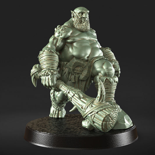 Ogrus – Große Oger-Monsterfigur 12.000 + Sockeldruck 3D-RPG-Miniatur-Geschenkidee Mini | Dungeons & Dragons | Tabletop | RN Estudio