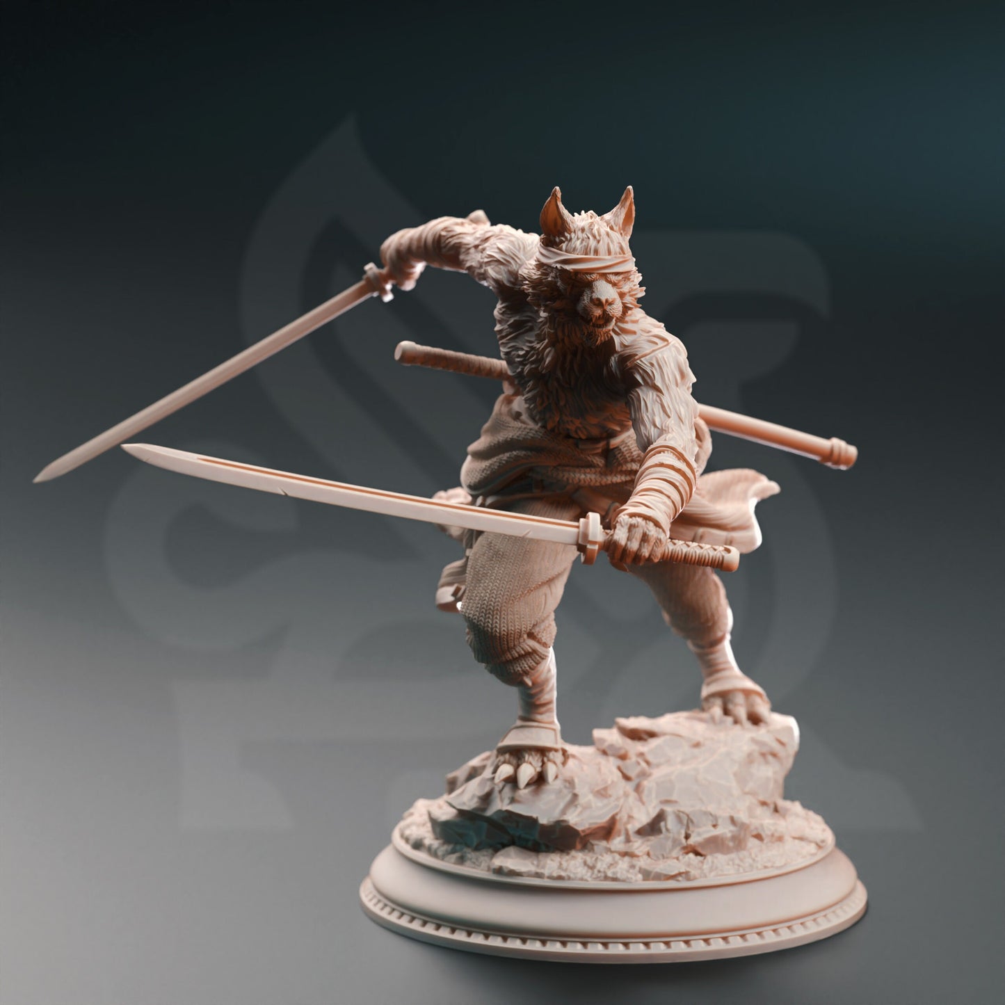 Tabaxi Samurai Swordmaster – Susaneko Cat Rogue