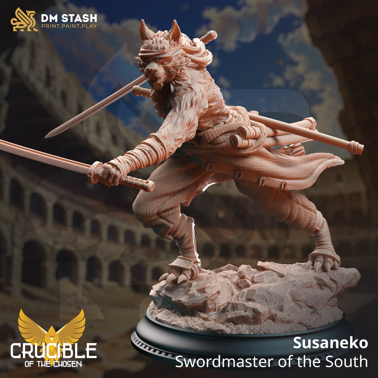 Tabaxi Samurai Swordmaster – Susaneko Cat Rogue